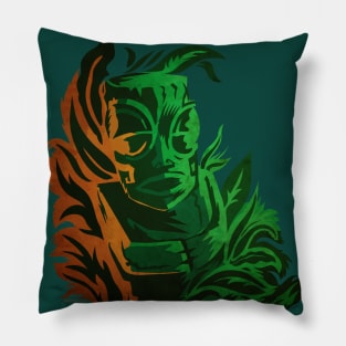 Tiki Moon Pillow