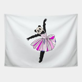 Panda Bear Ballerina Tutu Tapestry