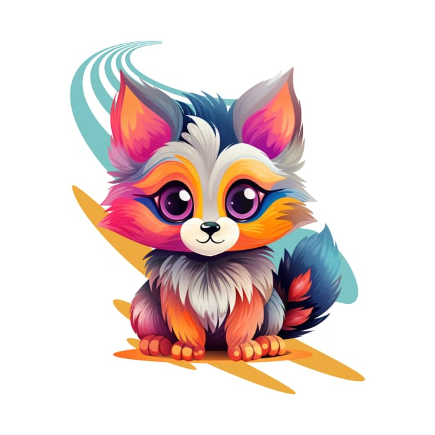 Colorful Cute Cat, Kids Design by HSH-Designing