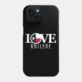 LOVE Abilene (long white text) Phone Case