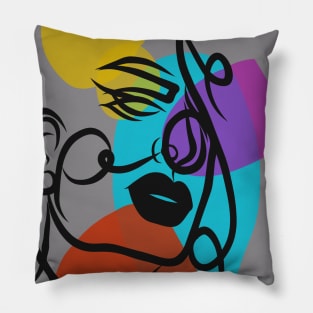 Sexy colored girl Pillow