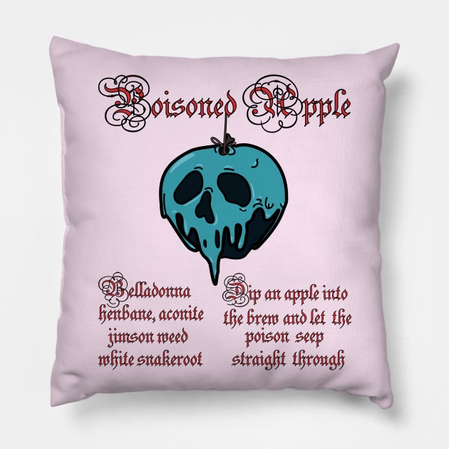 Poisoned apple recipe Pillow by Brunaesmanhott0