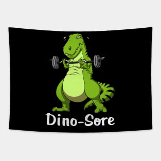 T-Rex Dinosaur Fitness Gym Dino-Sore Tapestry