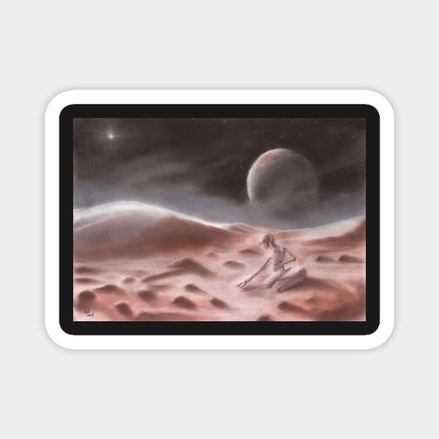 Frozen Robot on Pluto Magnet by EderArt