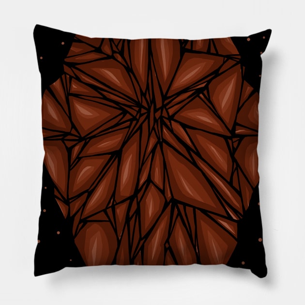 Brown Diamond Pillow by barmalisiRTB