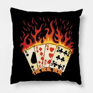 Born in 1966 - Birthday burning cards Pillow