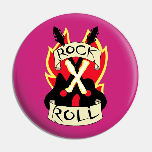 Rock X Roll Crop Top Pin by artoflucas