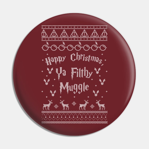 Wizarding Christmas Sweater (Jumper?) Pin by stickerfule