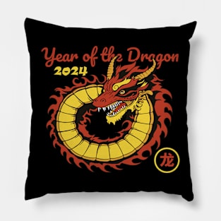 Chinese New Year 2024 Year of The Dragon Pillow