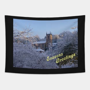 Seasons Greetings Winter Church St Michaels Ironbridge Tapestry