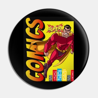 Comics Super Guy Pin