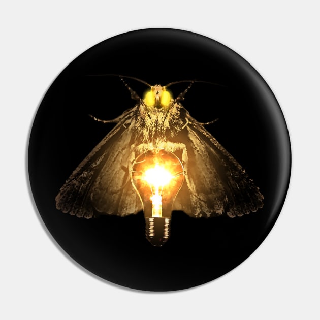 Moth loves light Pin by forsureee