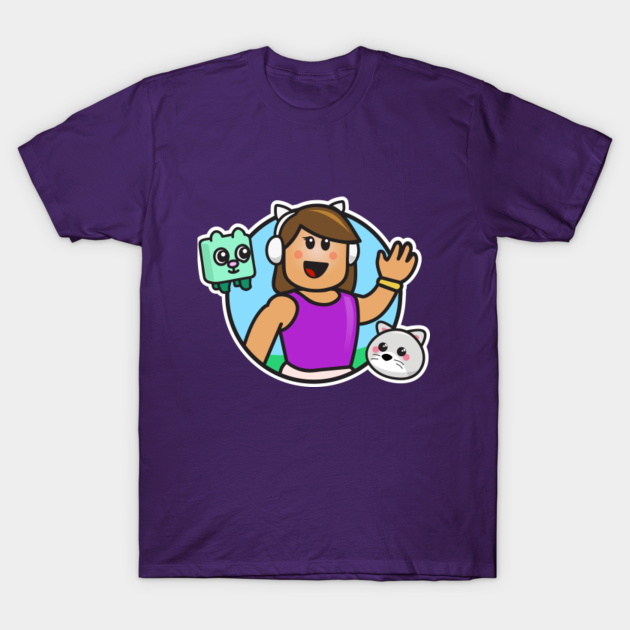 Gamer Girl With Headphones And Pets Roblox Girl T Shirt Teepublic - roblox gamer girl