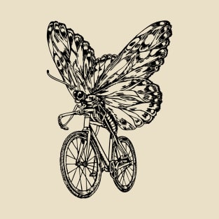 SEEMBO Butterfly Cycling Bicycle Cyclist Bicycling Fun Bike T-Shirt