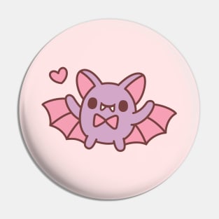 Cute Vampire Bat With Bow Tie Pin