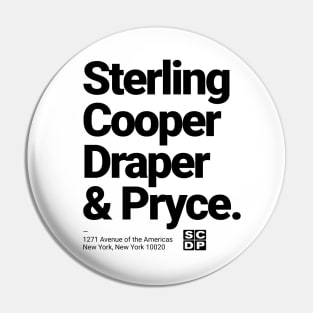 Sterling, Cooper, Draper & Pryce Pin