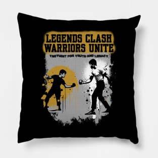 Legends Clash, Warriors Unite Pillow