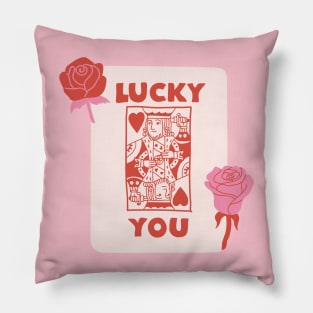 Lucky You Card Pillow