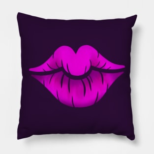 Purple Lips Pillow