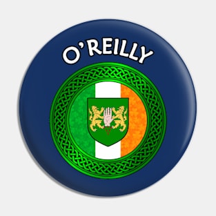 Irish Flag Shamrock Celtic Knot - O'Reilly Pin