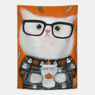 Sweater Weather Kitty 5 Tapestry