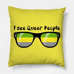 Lithromantic Sunglasses - Queer People Pillow