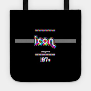 Icon 1970 ColorGroove Retro-Rainbow-Tube nostalgia (wf) Tote