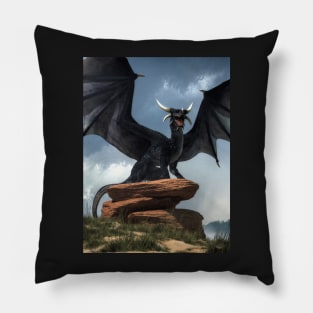 Black Dragon Pillow