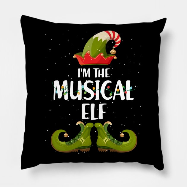 Im The Musical Elf Christmas Pillow by intelus