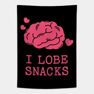 I Lobe Snacks Tapestry