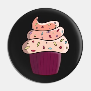 Cupcakes and Frosting with Sprinkles Pin