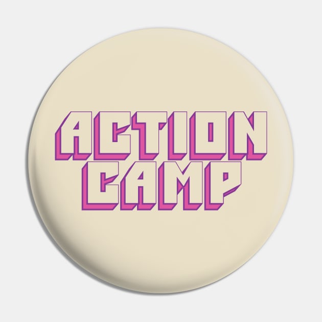 Action Camp Big Muff logo (Pink + Purple) Pin by ActionCamp