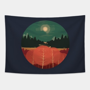 Midday Mountains Tapestry