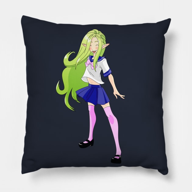 Schoolgirl Nowi Pillow by RattenBee