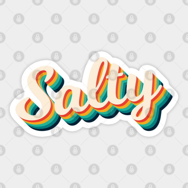 Salty Retro - Salty - Sticker