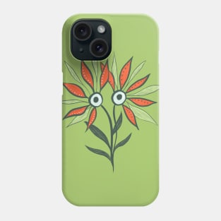 Weird Cute Eyes Character Flower Monster Phone Case