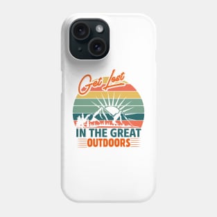 get lost outdoors Phone Case