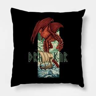 Viking Dragon Pillow