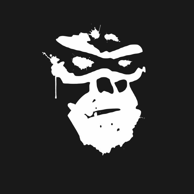 Gorilla Paint Drip TShirt TeePublic