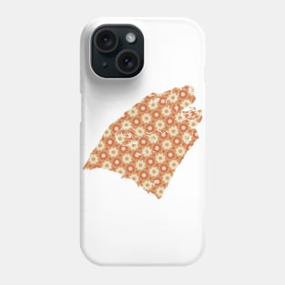 Bear Silhouette with Pattern Phone Case