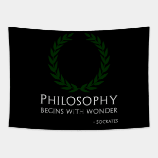 Ancient Greek Philosopher Socrates Quote On Philosophy Tapestry