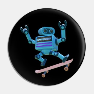 Robot Skater Pin