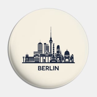 Berlin City Skyline, extended version Pin