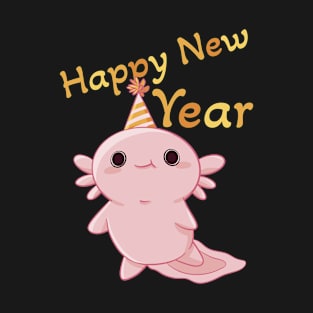 New Year's Eve Celebration Axolotl T-Shirt