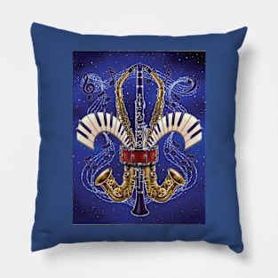 Jazz Fleur de Lis Pillow