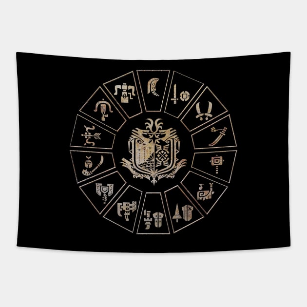 MHW Weapon Wheel Tapestry by CCDesign