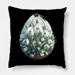 Spring Snowdrop - Spring vlowers Pillow