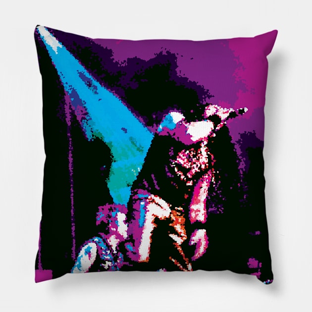 live rock and roll music Pillow by rclsivcreative