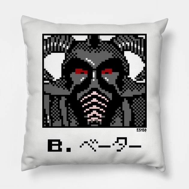 8 Bit Big Van Vader Pillow by E5150Designs