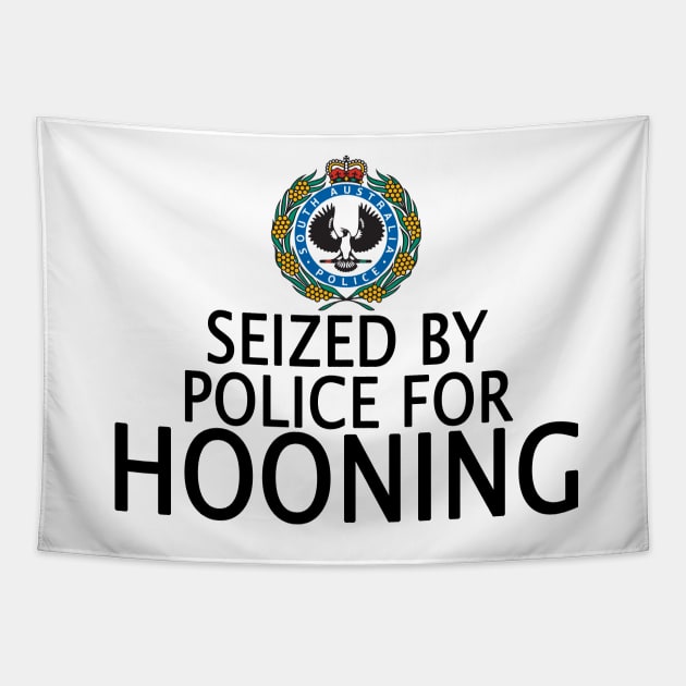 Seized by police for Hooning - SA Police Tapestry by hogartharts